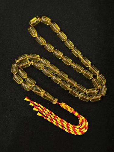 سبحة كهرمان شفاف