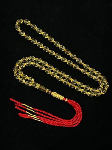 سبحة كهرمان شفاف