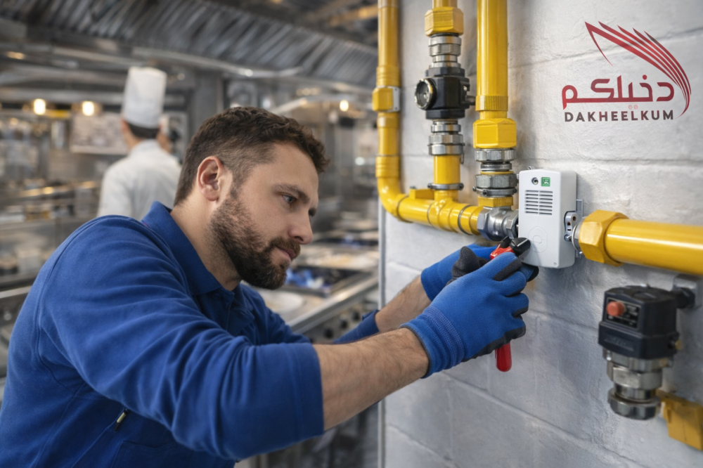 تمديد الغاز المركزي للمطاعم في الرياض