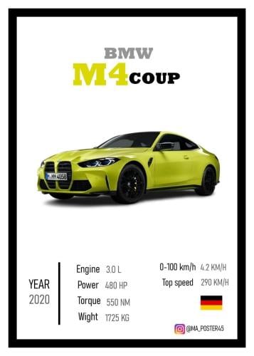 BMW M4 POSTER