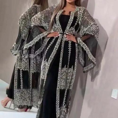 فستان ماكسي دانتيل أنيق للنساء