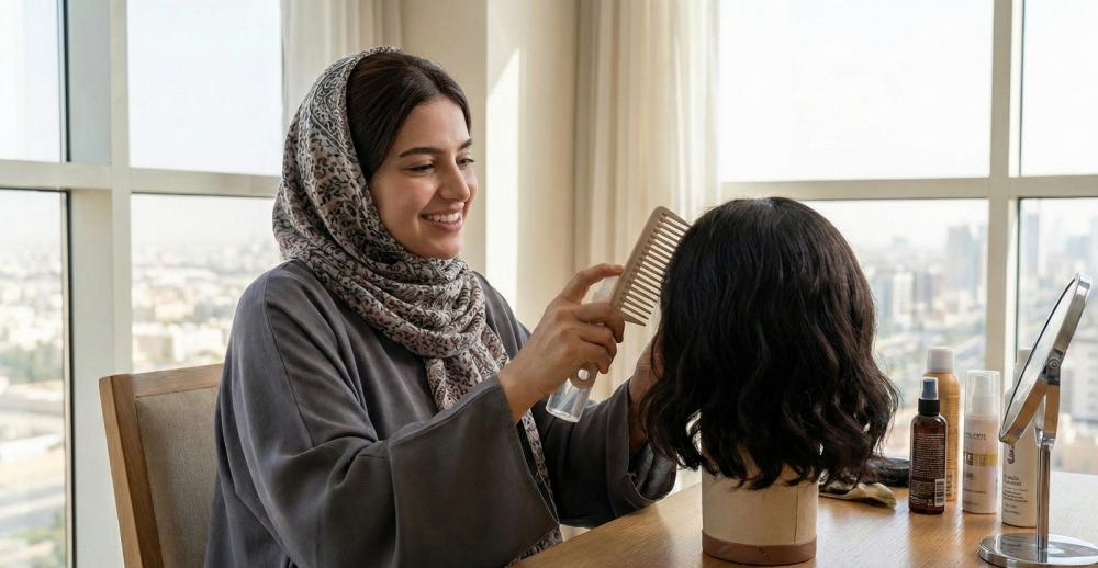 العناية بباروكة الشعر الطبيعي من متجر زيزي