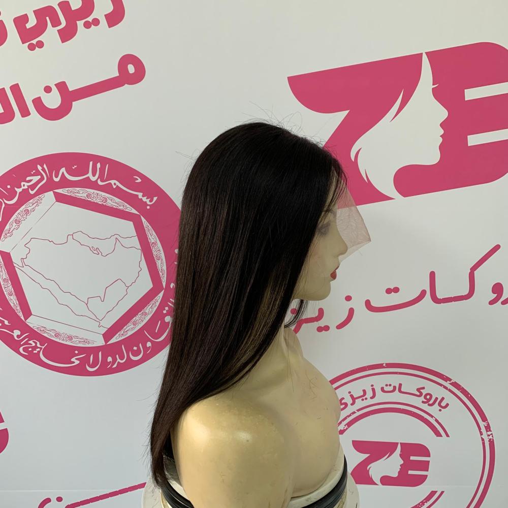 باروكه شعر طبيعي 14أنش جذور أمامية فروة دانتيل