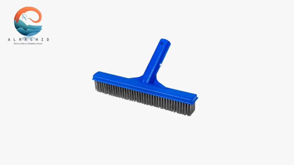 فرشاة مسبح بلاستيكية صغيرة بشعيرات من الستيل Small plastic pool brush with steel bristles