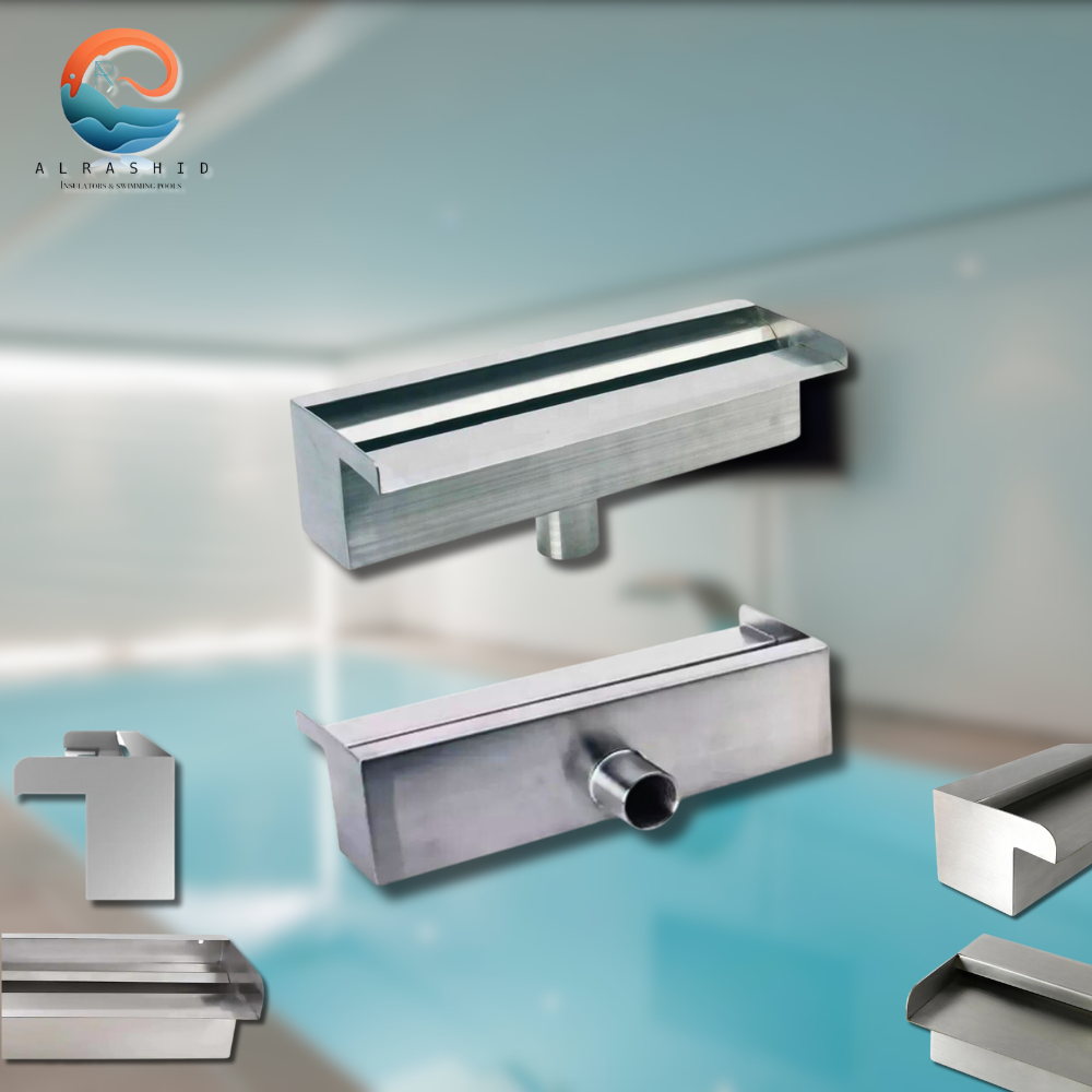 صباب جداري شلال من الاستيل Stainless steel waterfall wall faucet