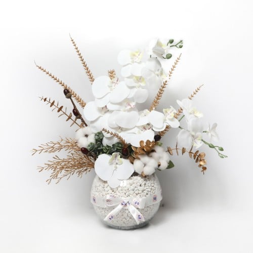 Cotton frost vase