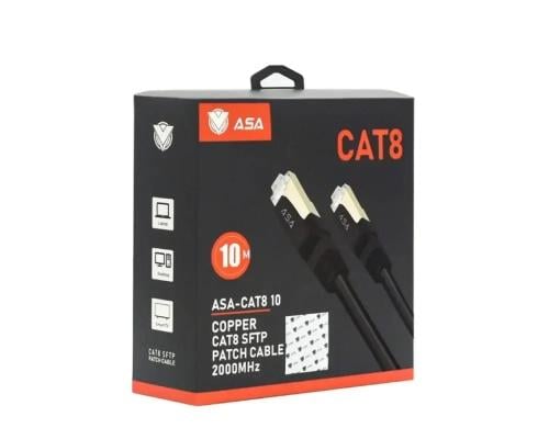كيبل انترنت 10متر(CAT8) من شركةASA