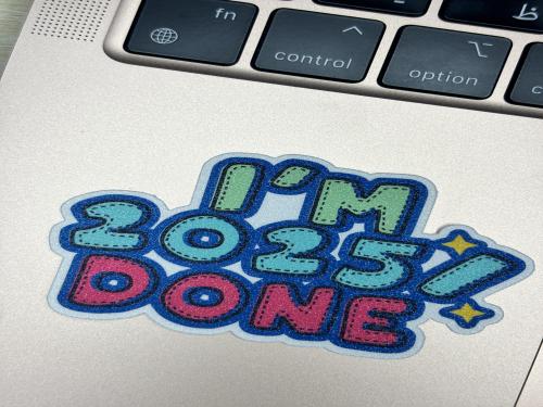ستيكر تخرج I’m 2025% done