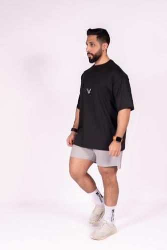 FlexFit Oversize Tee- أسود