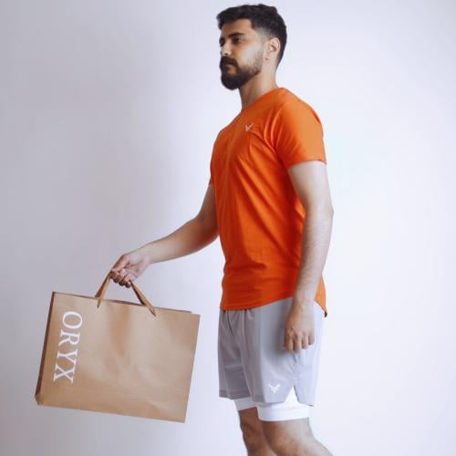 شورت رياضي (2×1) - رمادي فاتح