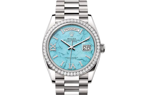 ساعة رولكس داي ديت 40 أويستر، 40 مم، من الذهب الأبيض والماس
