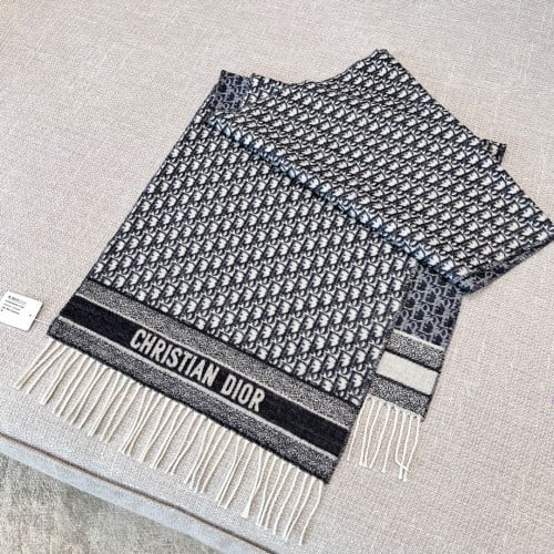 Dior cashmere scarf 45x200cm 100%cashmere
