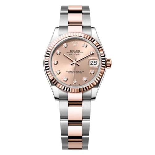 ساعة رولكس ديت جست 31 ثنائية اللون من الذهب الوردي