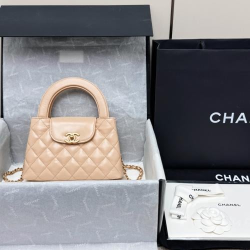 Chanel 25c kelly milk tea beige,size:13*19*7cm