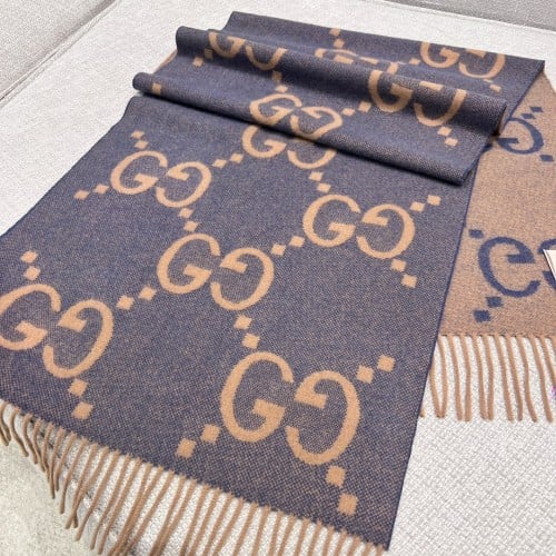 Gucci Cashmere Scarf & Cold Hat 100% Cashmere