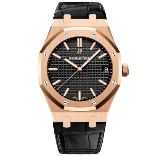 ساعة أوديمار بيغيه رويال أوك من الذهب الوردي