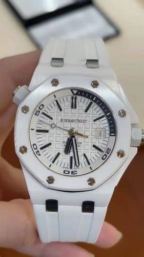 Audemars Piguet Royal Oak Series Cal.3120 all-in-one machine white ceramic
