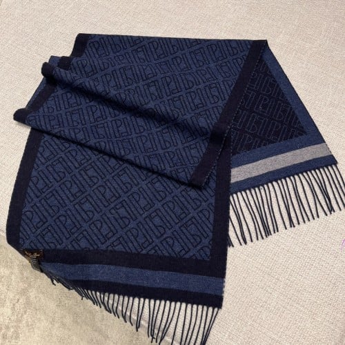 Loro Piana alphabet jacquard cashmere 180x46cm 100% cashmere