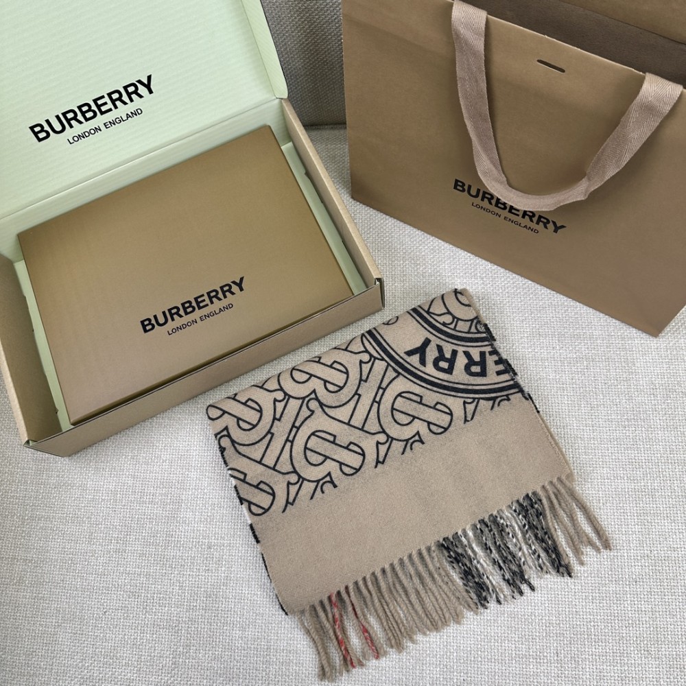 Burberry Montage Scarf 168 30cm 100 Cashmere