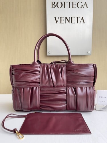 BV new woven pleated leather Tote bag 38*20*12cm