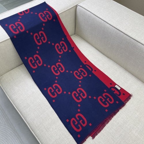 Gucci diamond jacquard 35*190cm 91% wool 9% pure silk
