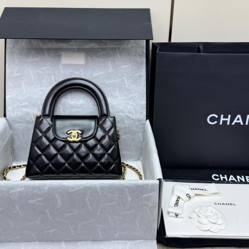 Chanel 25c kelly black,size:13*19*7cm