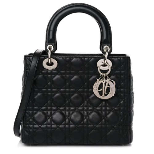 حقيبة ليدي ديور متوسطة الحجم   بنقشة كاناج