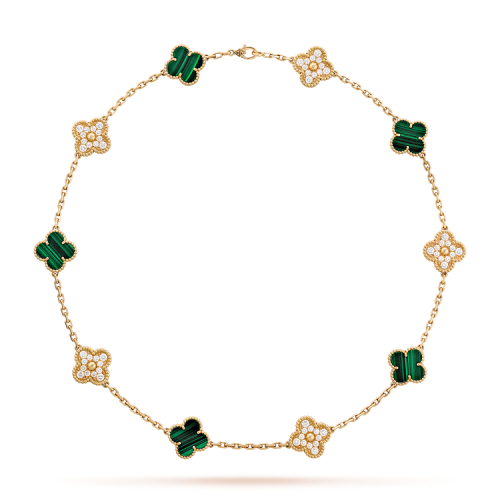 طقم "Sweet Hearts" من "Van Cleef & Arpels" مكون من قطعتين [ أقراط + قلادة ]