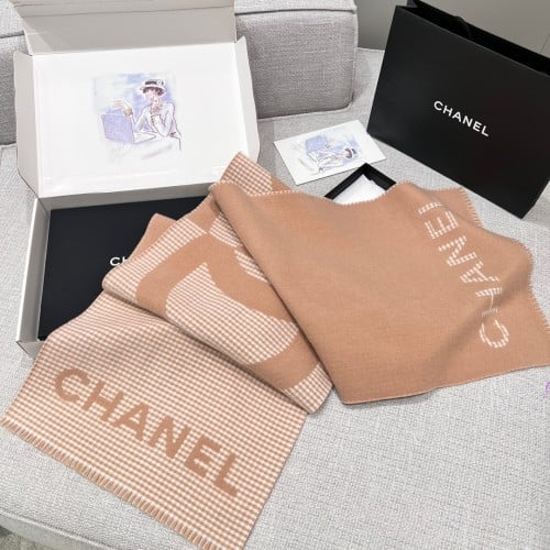 Chanel 180x45cm 100% cashmere