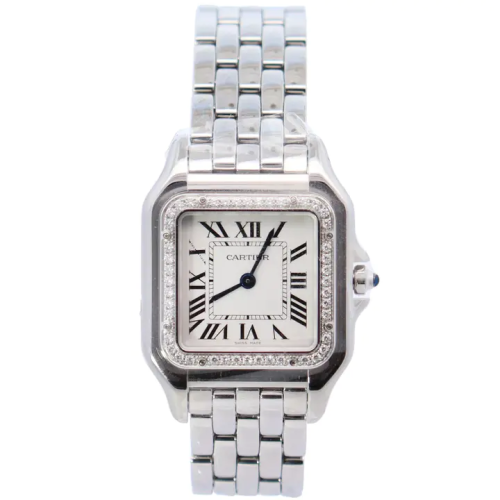 ساعة كارتييه تانك 26.7 مم بمينا أبيض 27 مم