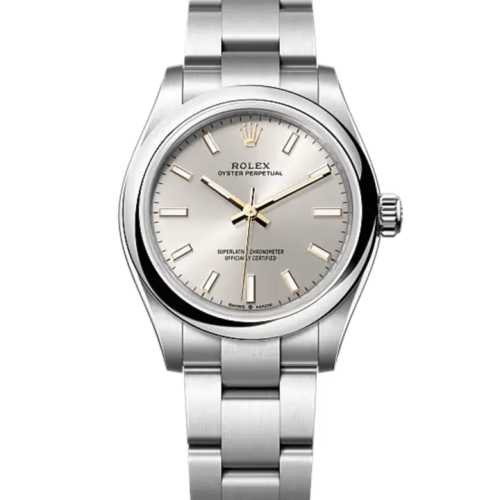 أويستر بربتشوال ستيل مينا فضي 31 مم