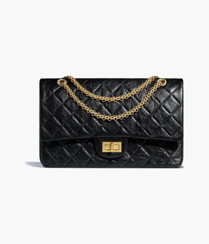 حقيبة شانيل الكبيرة 2.55 اللون الأسود