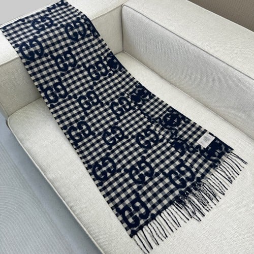Gucci jacquard check 240*35cm 95% wool 5% polyamide