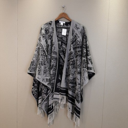 Di0r Paris Map Cape 140*180cm 100% cashmere