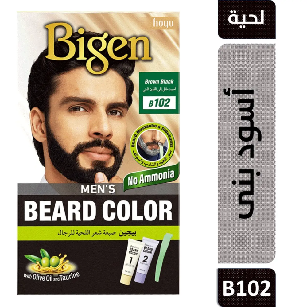 صبغة شعر بيجن اللحية للرجال أسود بني - B102