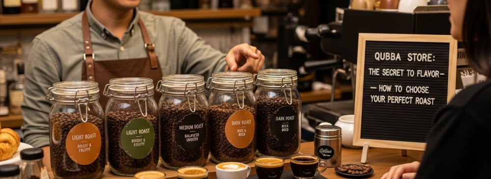 سر النكهة في متجر قُوبا: كيف تختار درجة تحميص القهوه المناسبة لمشروبك