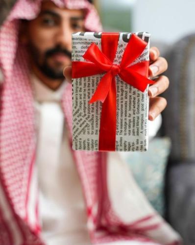تغليف هديه جريده من روابي