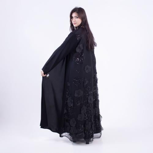 عبايه مناسبات شغل من الخلف تل مشغول انيقه وفخمة كل...