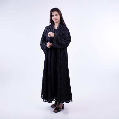 عبايه دنتيل اسواد نواعم