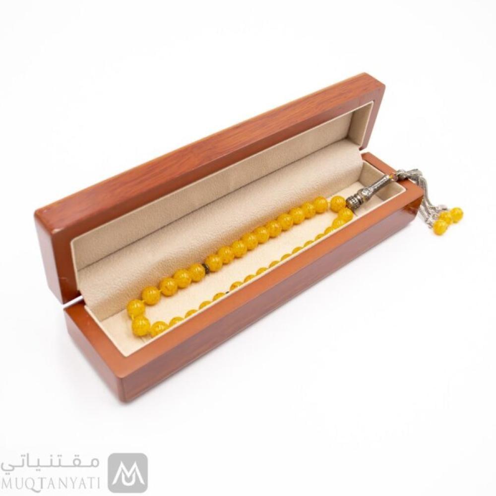 سبحة رجالية عقيق اصفر