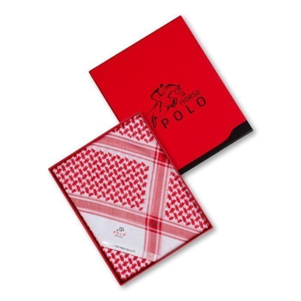 شماغ بولو هورس احمر برايم اصدار 2025