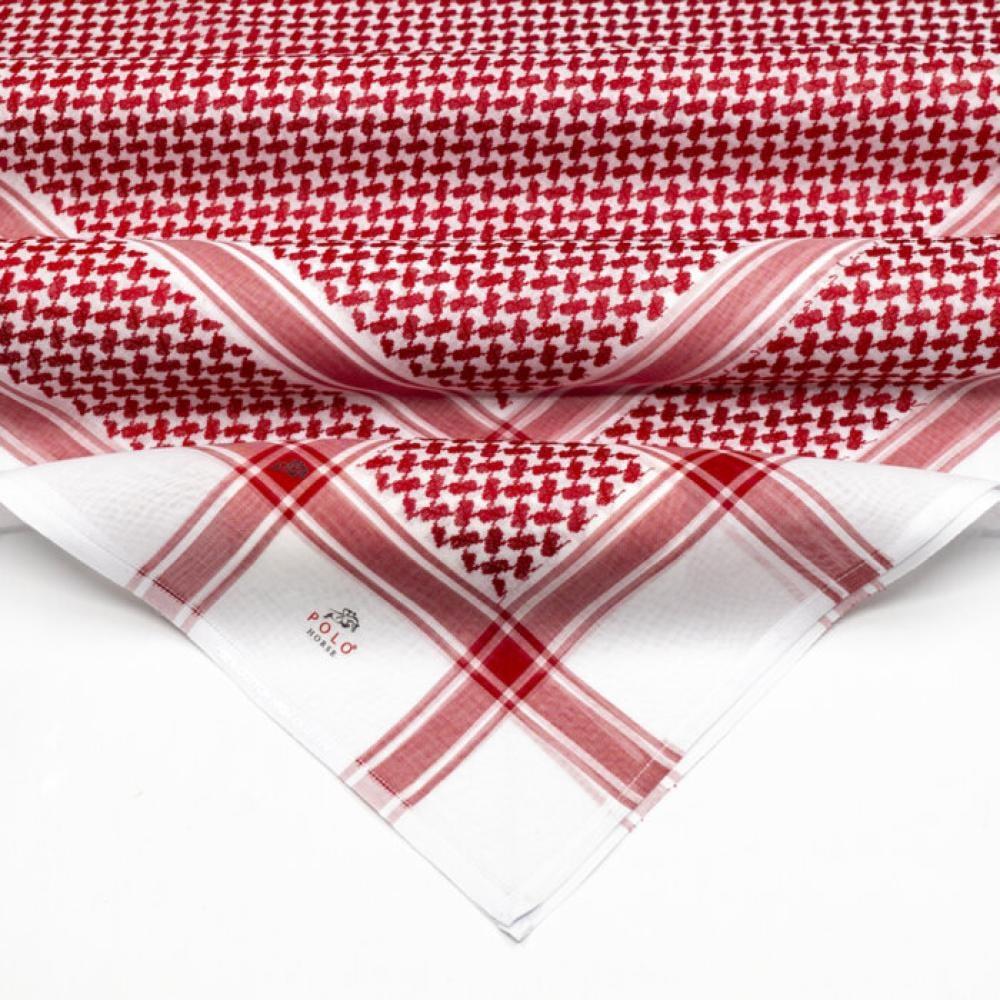 شماغ أحمر بولو هورس تصميم كلاسيك