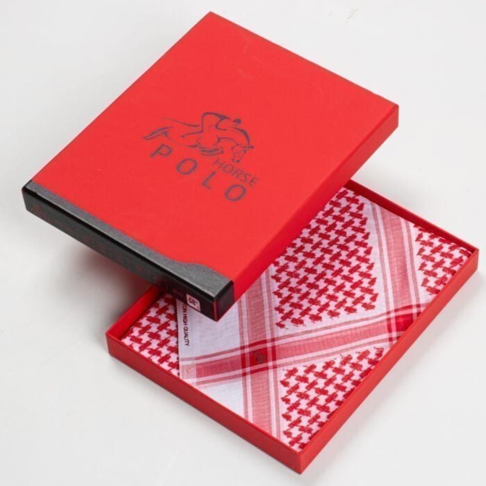 شماغ بولو هورس احمر برايم اصدار 2025