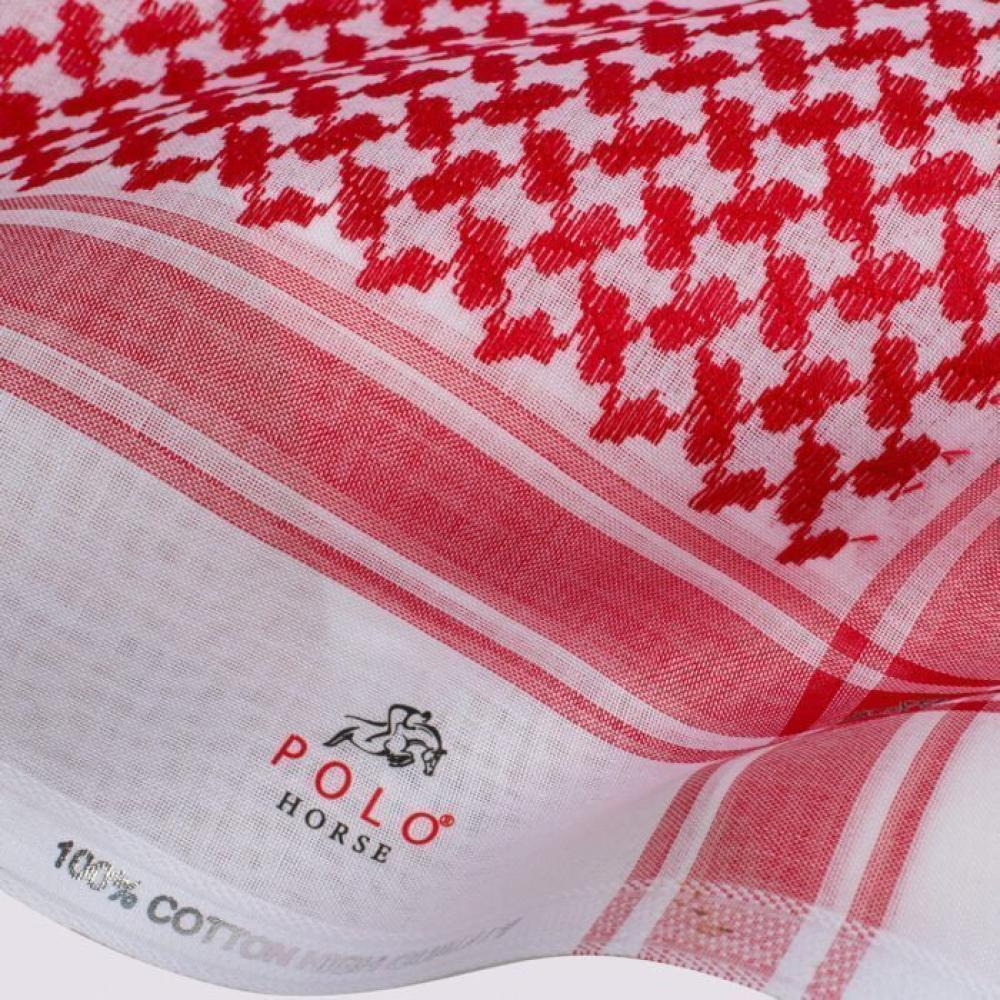 شماغ بولو هورس احمر برايم اصدار 2025