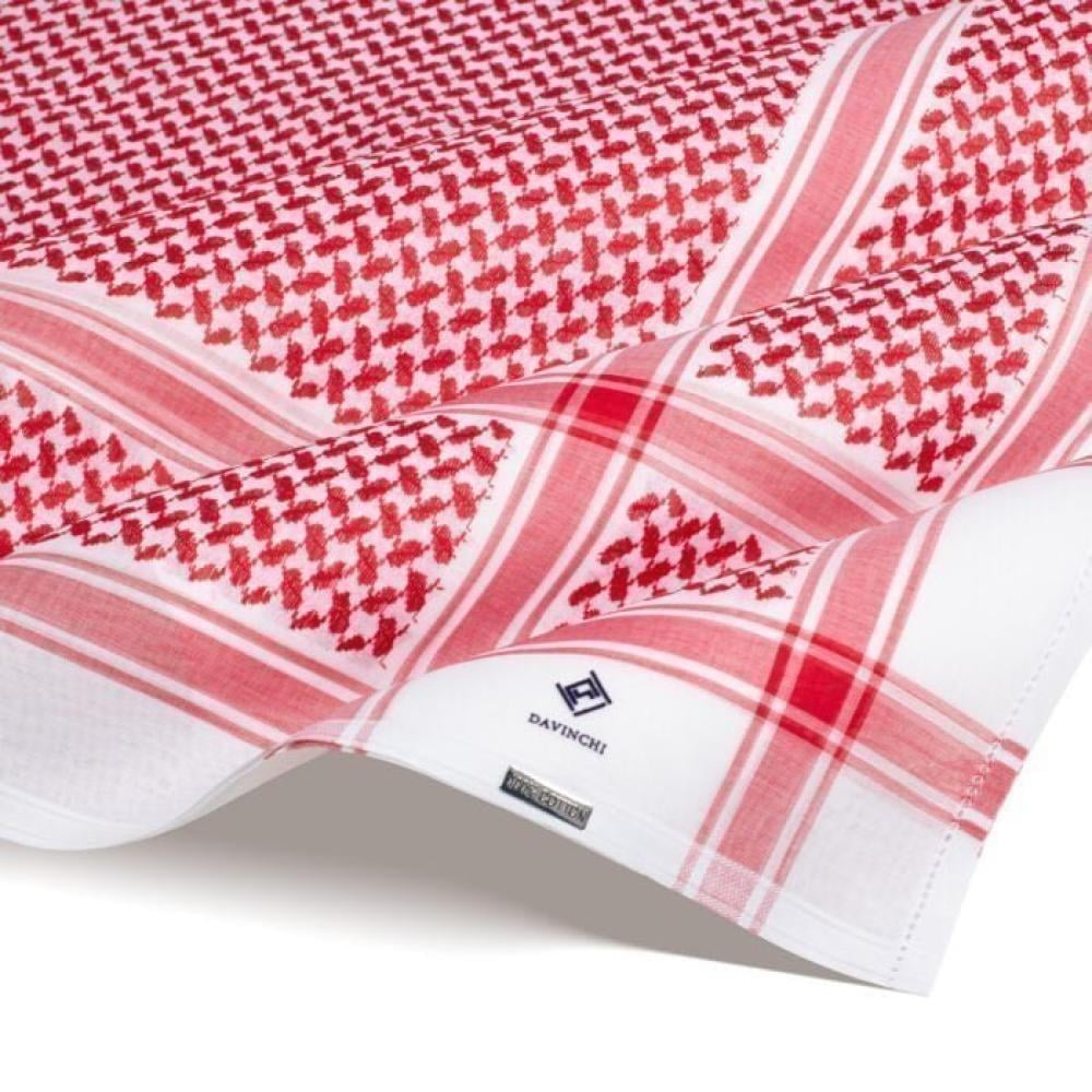 شماغ كلاسيك احمر ماركة دافنشي 2025