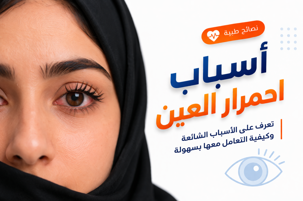أسباب احمرار العين وطرق العلاج