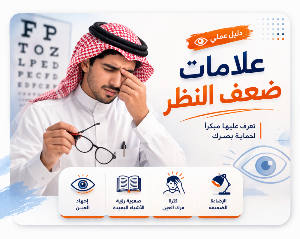 علامات ضعف النظر المبكرة وكيفية الوقاية منه