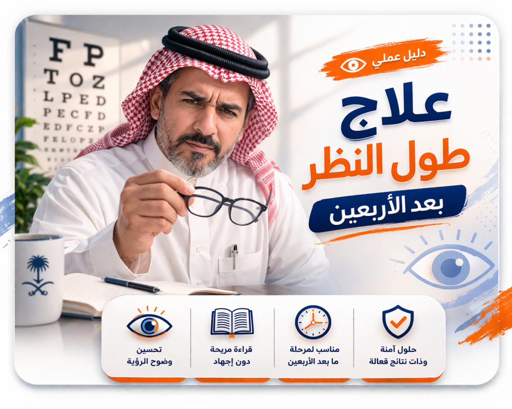 علاج طول النظر بعد الأربعين