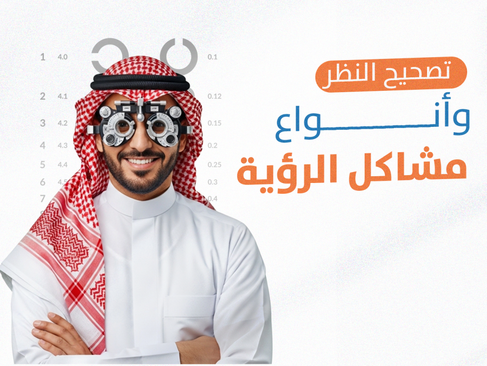 تصحيح النظر وأنواع مشاكل الرؤية: دليل لفهم اضطرابات الإبصار وطرق علاجها