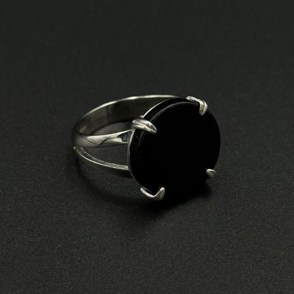 خاتم ملكي مخلب دائري - أسود